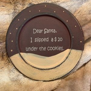 Dear Santa Christmas Decoration Plate